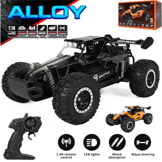 1:16 /1:18 2.4G Model RC Car With LED Light 2WD Off-road Remote Control Drift Climbing Vehicle Outdoor Cars Toy Gifts for Kids